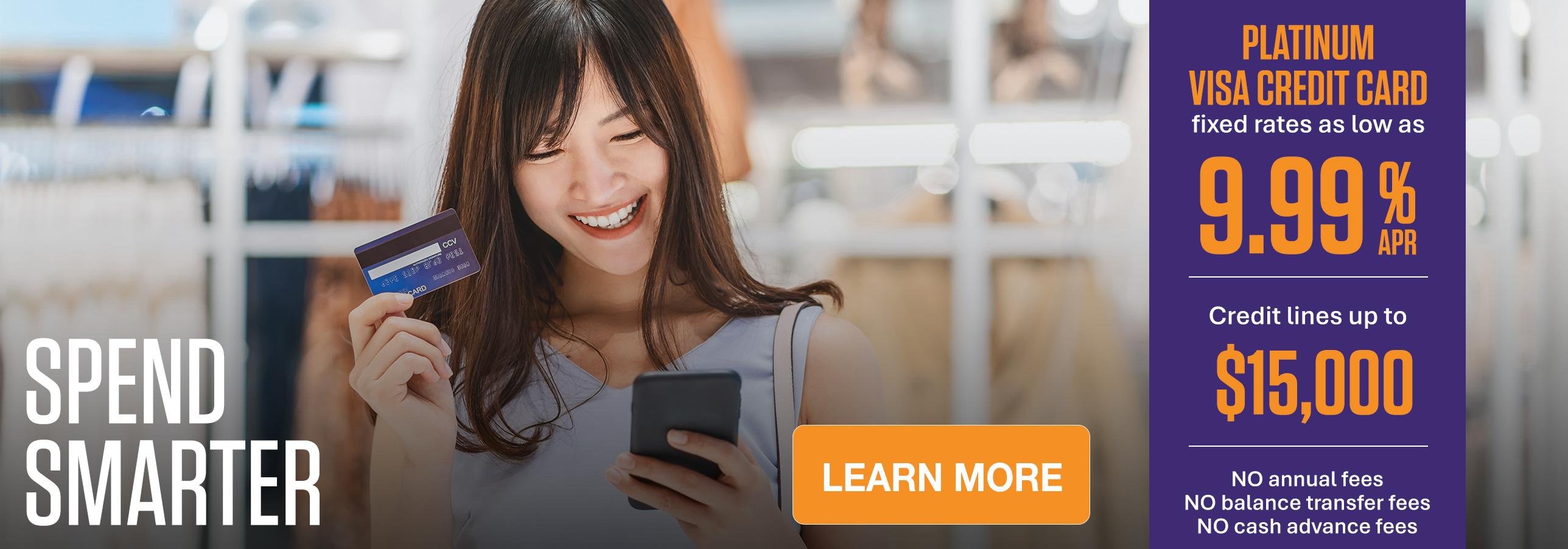 Spend Smarter! Platinum Visa Credit Card 